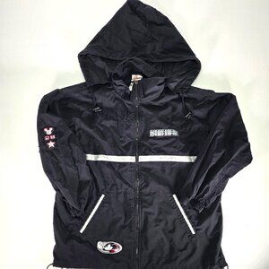 Vintage Disney Store Mickey Mouse Sport Windbreaker Hooded Jacket Mens M